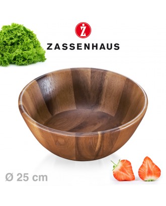 Bol pentru salata si fructe, lemn de acacia, 25 cm - ZASSENHAUS